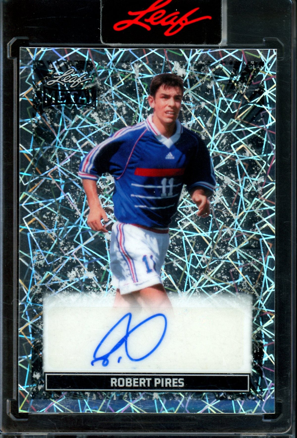 2026 Leaf Metal Robert Pires Lazer Encased Autograph /10 France - Trading Card Market