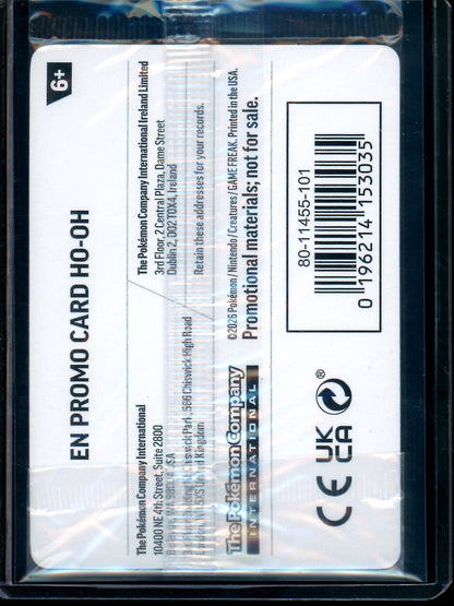 2026 Pokemon Gamestop Ho-Oh Sealed Promo 010/086 - Trading Card Market