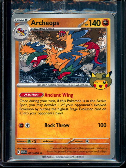 2025 Pokemon White Flare Archeops Sealed Promo 051/086 - Trading Card Market