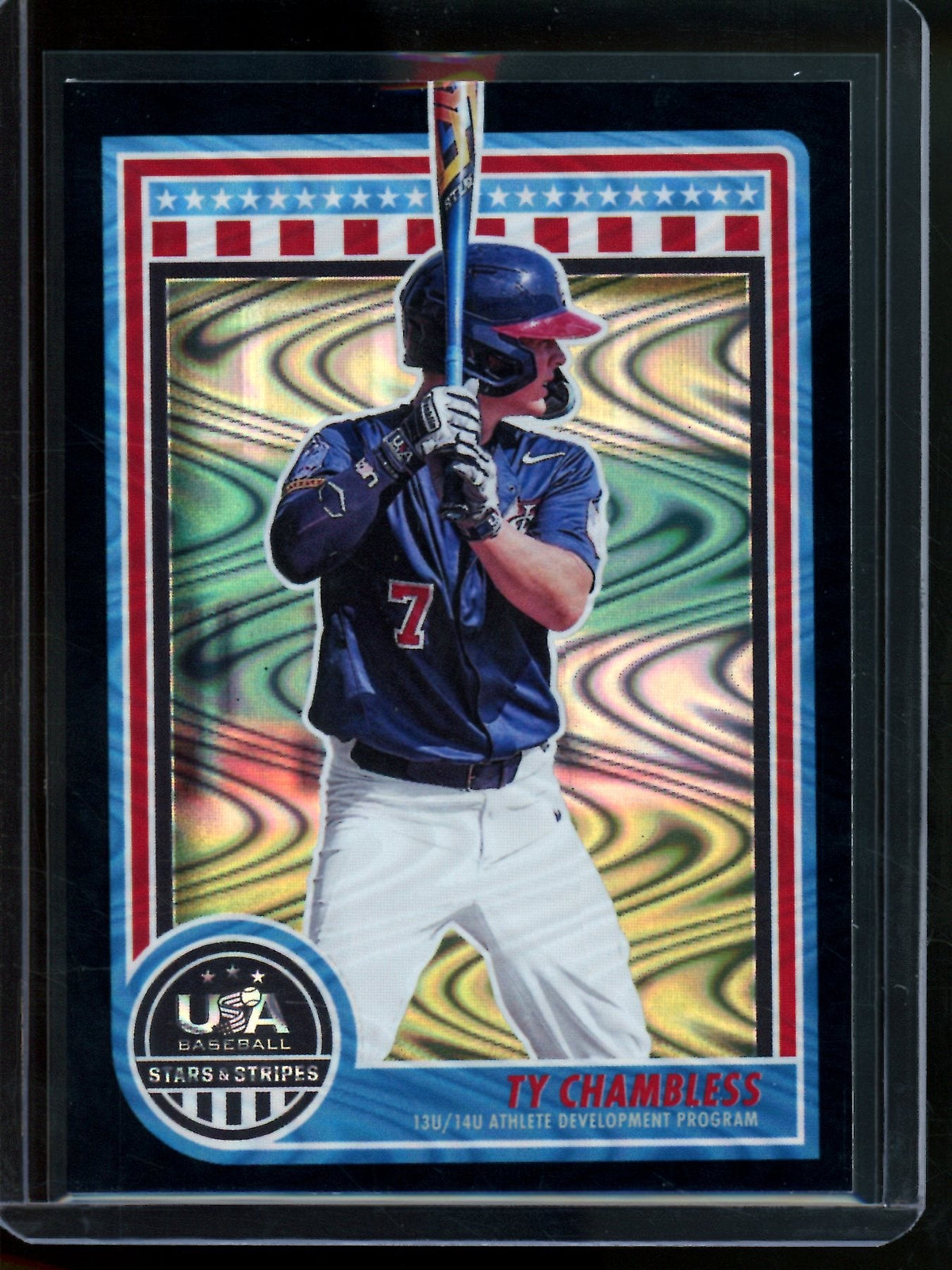 2025 Panini USA Baseball Ty Chambless Black Wave 1/1 - Trading Card Market