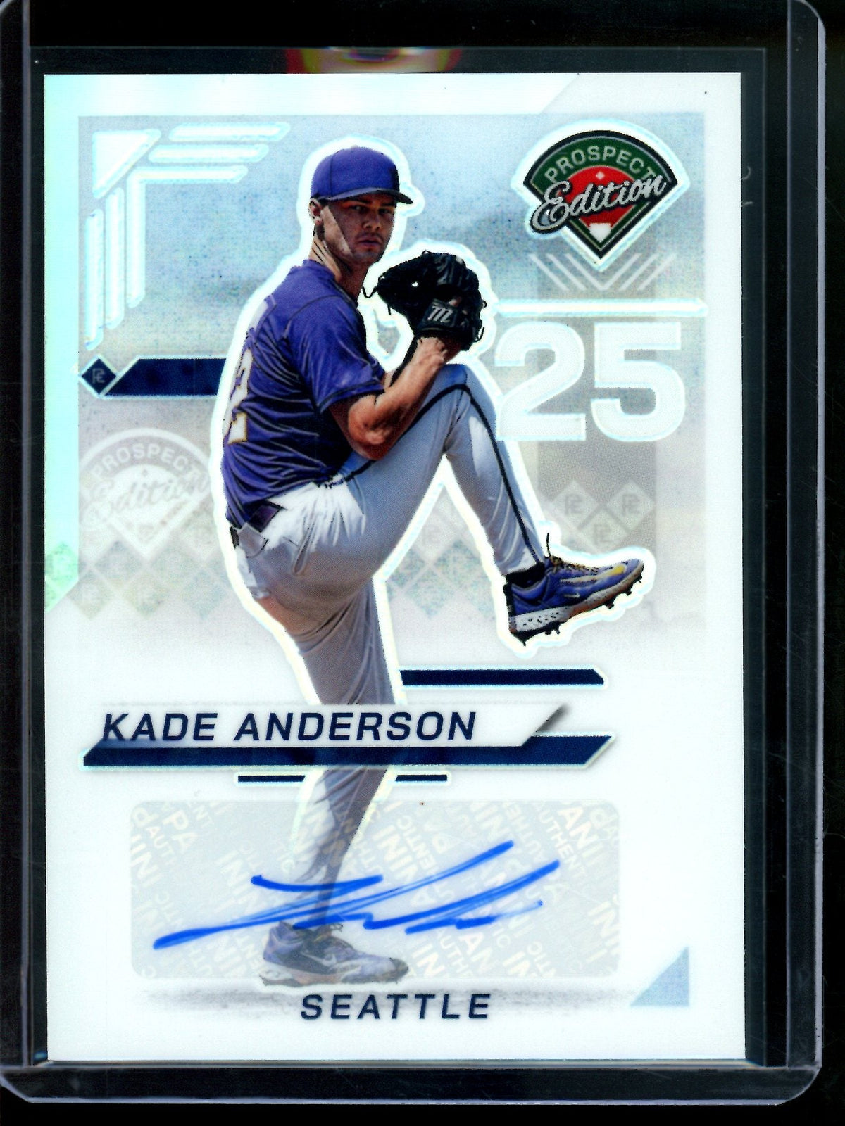 2025 Panini Prospect Edition Kade Anderson Holo Autograph Mariners - Trading Card Market