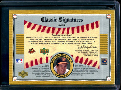 2002 Upper Deck Sweet Spot Brooks Robinson Classic Signatures Orioles - Trading Card Market