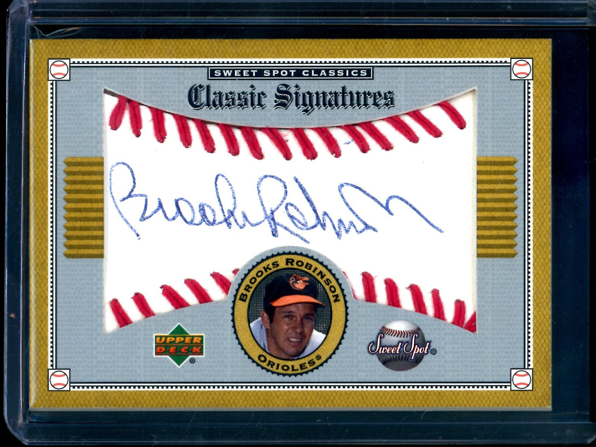2002 Upper Deck Sweet Spot Brooks Robinson Classic Signatures Orioles - Trading Card Market
