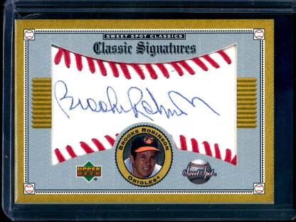 2002 Upper Deck Sweet Spot Brooks Robinson Classic Signatures Orioles - Trading Card Market