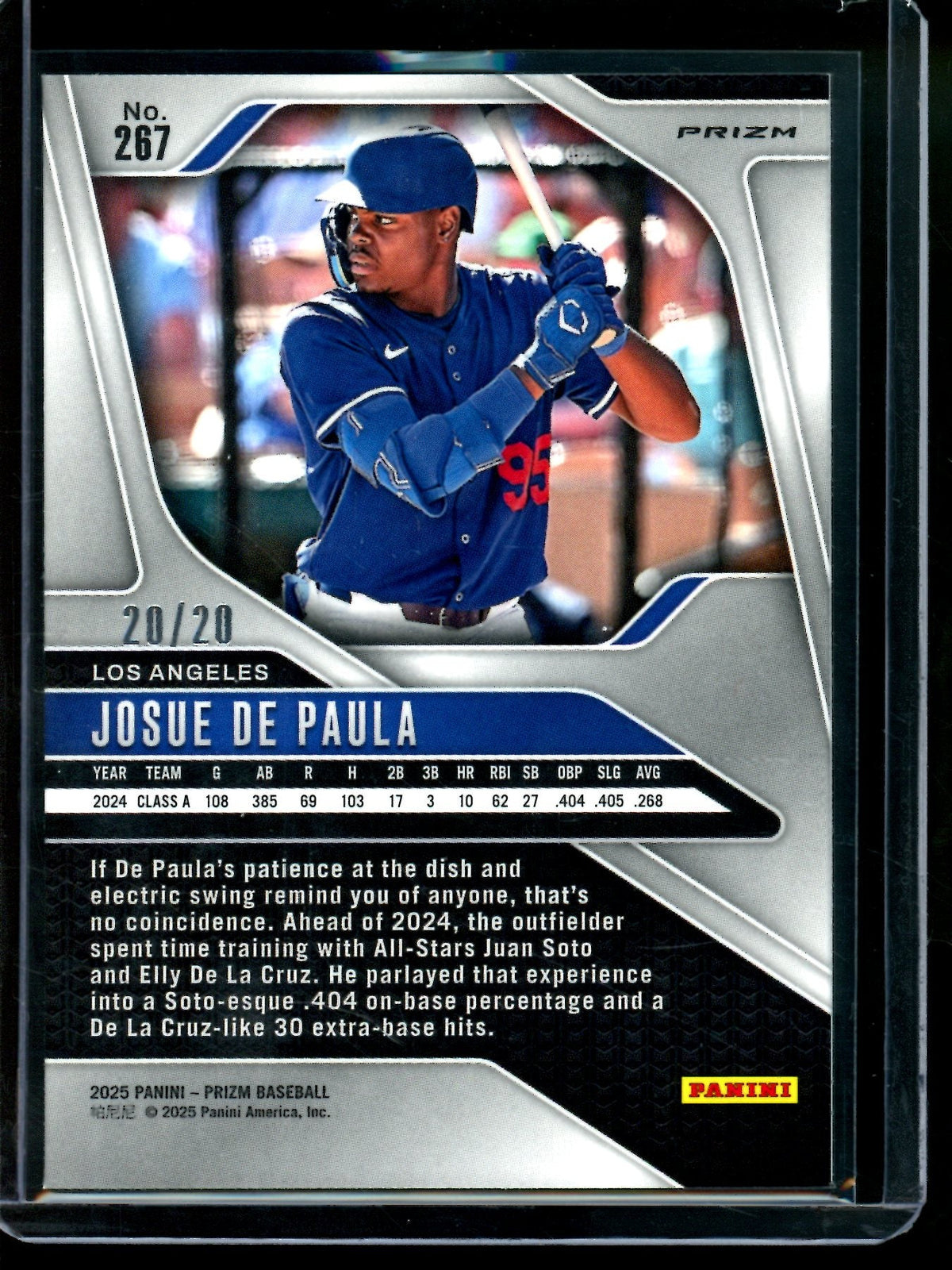 2025 Panini Prizm Josue De Paula Cherry Blossom SP /20 Dodgers - Trading Card Market