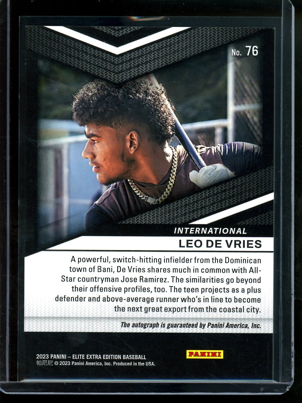 2023 Panini Elite Edition Leo De Vries Holo Foil Autograph Padres - Trading Card Market