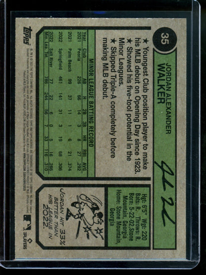 2023 Topps Heritage Jordan Walker Image Variation Rookie Cardinals - Trading Card Market
