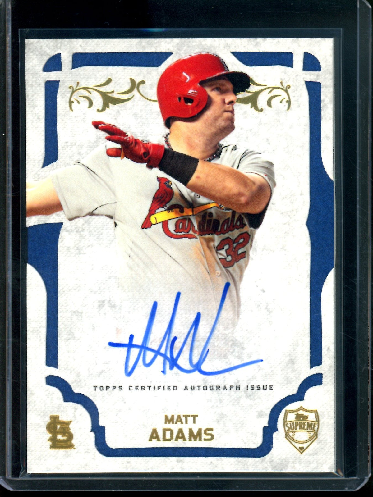 2015 Topps Supreme Matt Adams Autograph Cardinals - Trading Card Market