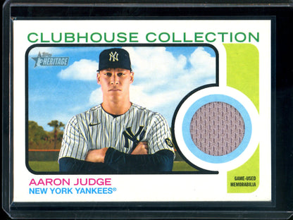 2022 Topps Heritage Aaron Judge Clubhouse Collection Relic Yankees - Trading Card Market