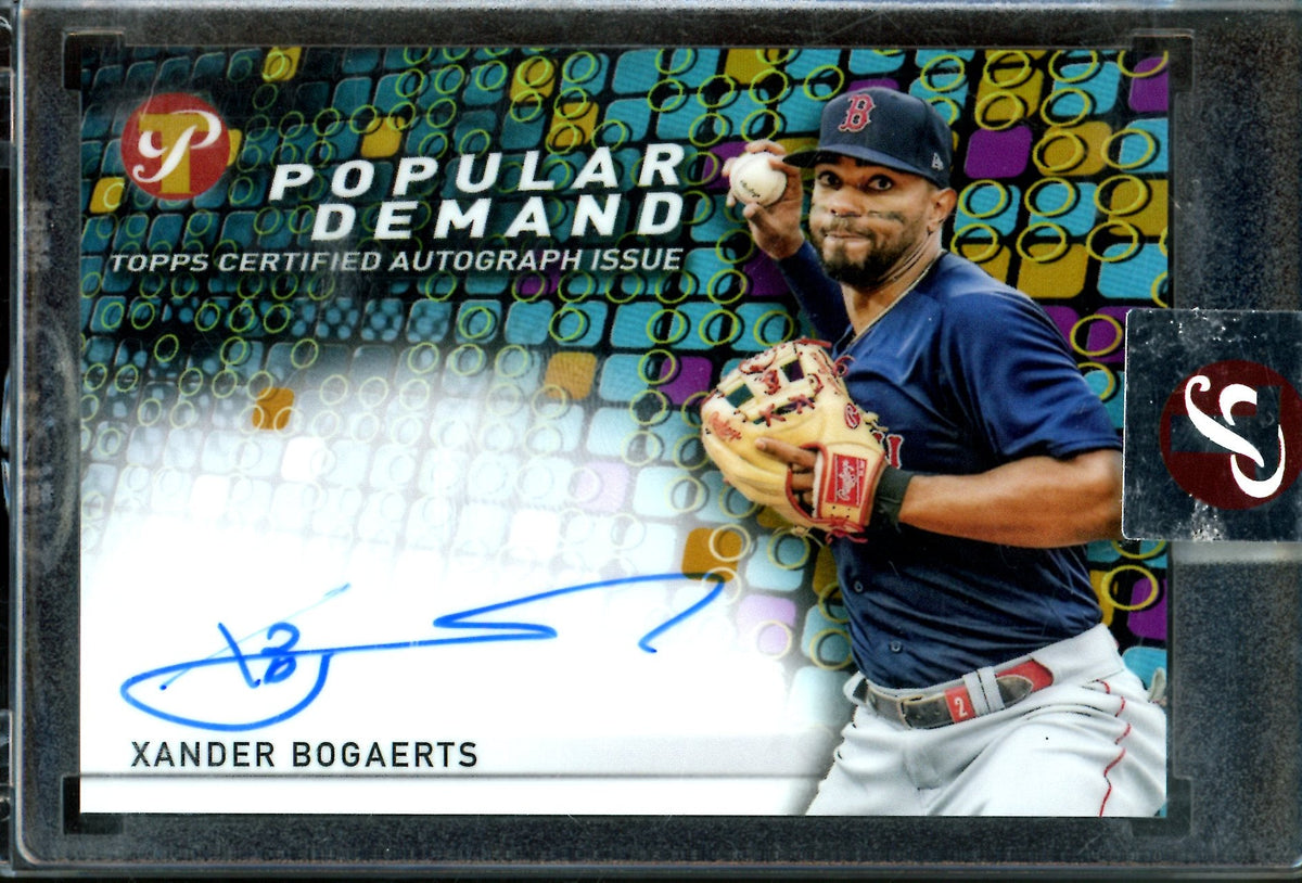 2022 Topps Pristine Xander Bogaerts Popular Demand Gold Encased Autograph /50 Red Sox - Trading Card Market