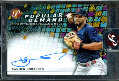 2022 Topps Pristine Xander Bogaerts Popular Demand Gold Encased Autograph /50 Red Sox - Trading Card Market