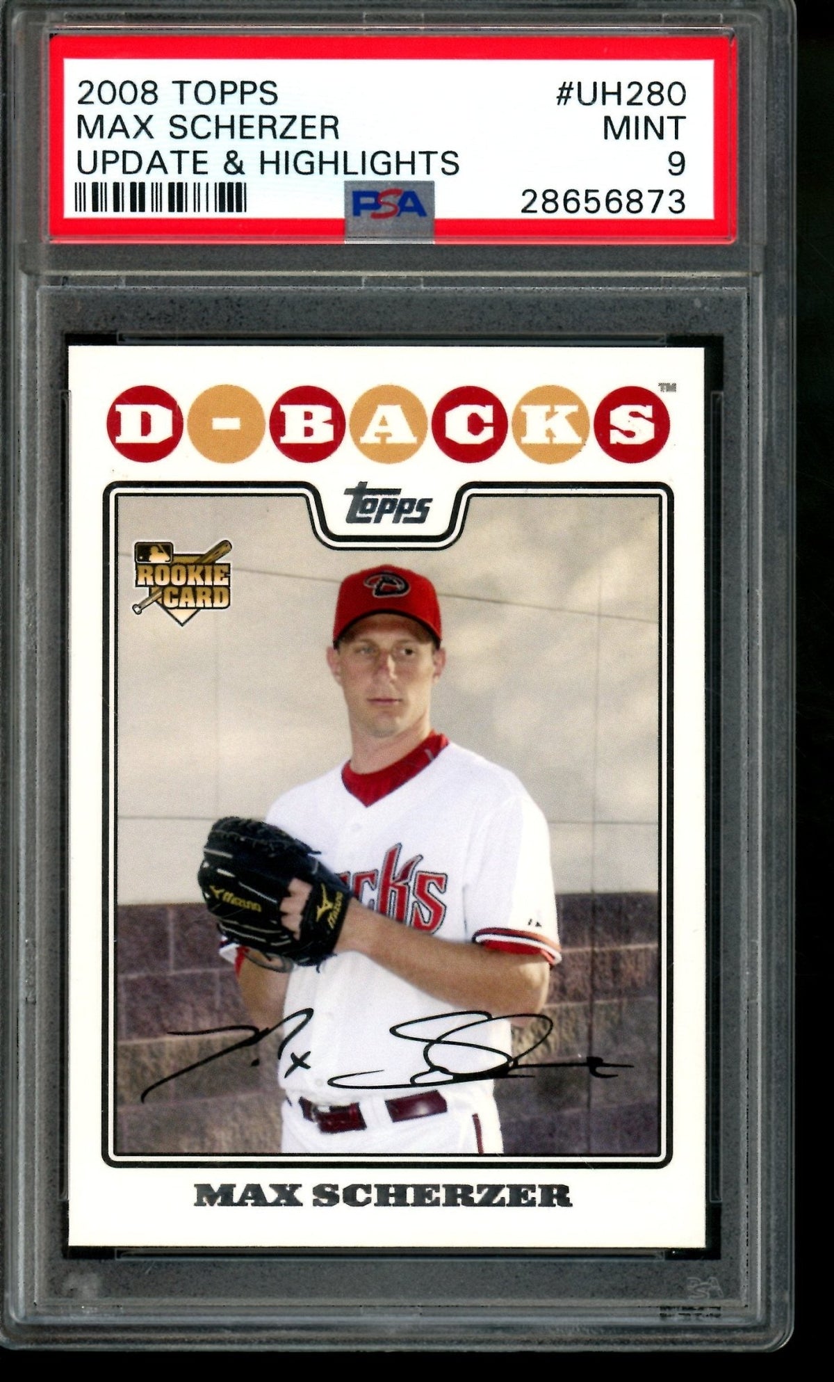 2008 Topps Update & Highlights Max Scherzer Rookie Card PSA 9 Diamondbacks - Trading Card Market