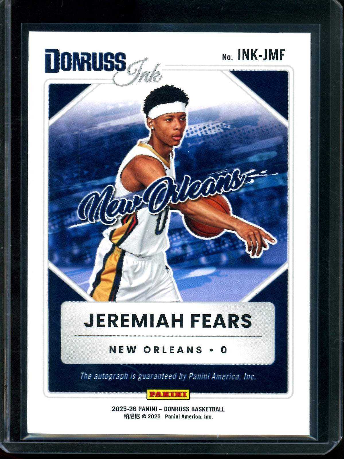 2025 Panini Donruss Jeremiah Fears Rookie Autograph /15 Pelicans - Trading Card Market