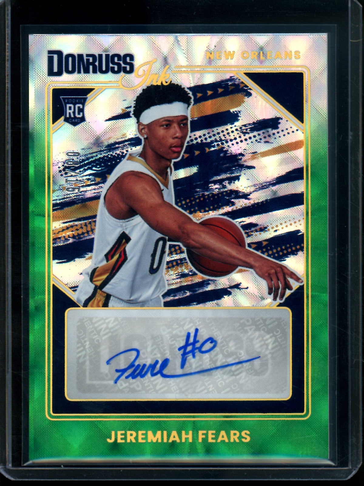 2025 Panini Donruss Jeremiah Fears Rookie Autograph /15 Pelicans - Trading Card Market