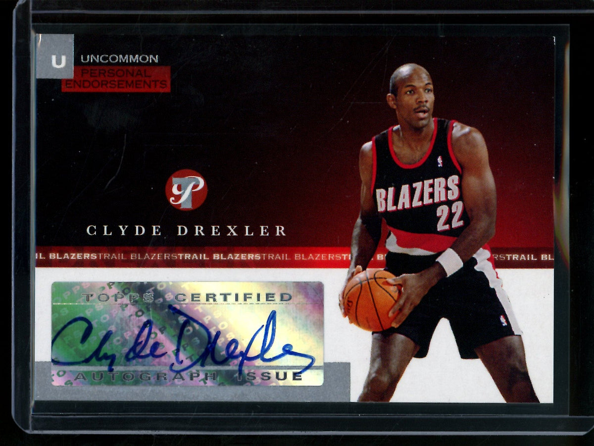 2005 Topps Pristine Clyde Drexler Personal Endorsements Autograph Trailblazers - Trading Card Market