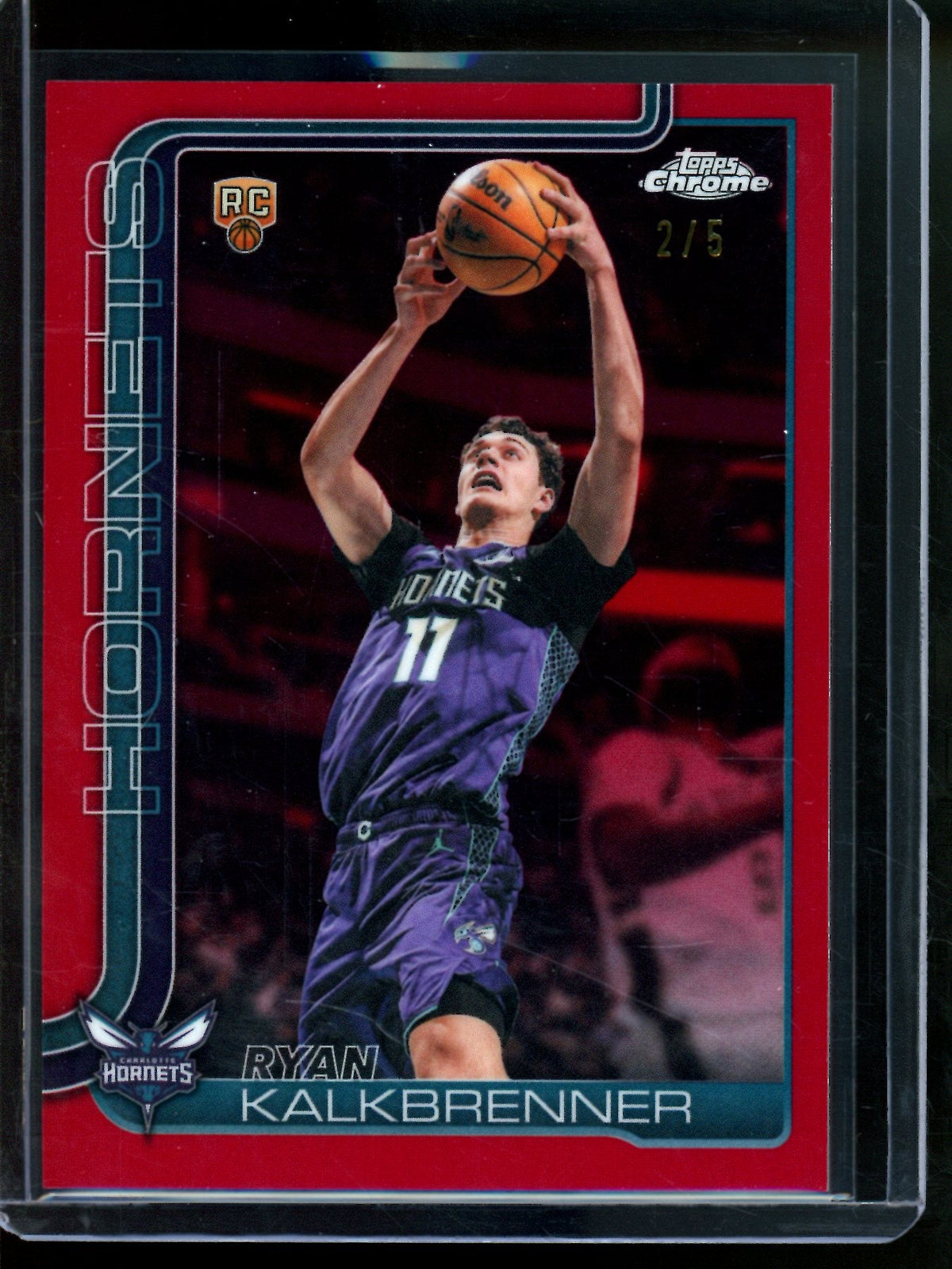 2026 Topps Chrome Update Ryan Kalkbrenner Rookie Red Refractor /5 Hornets - Trading Card Market