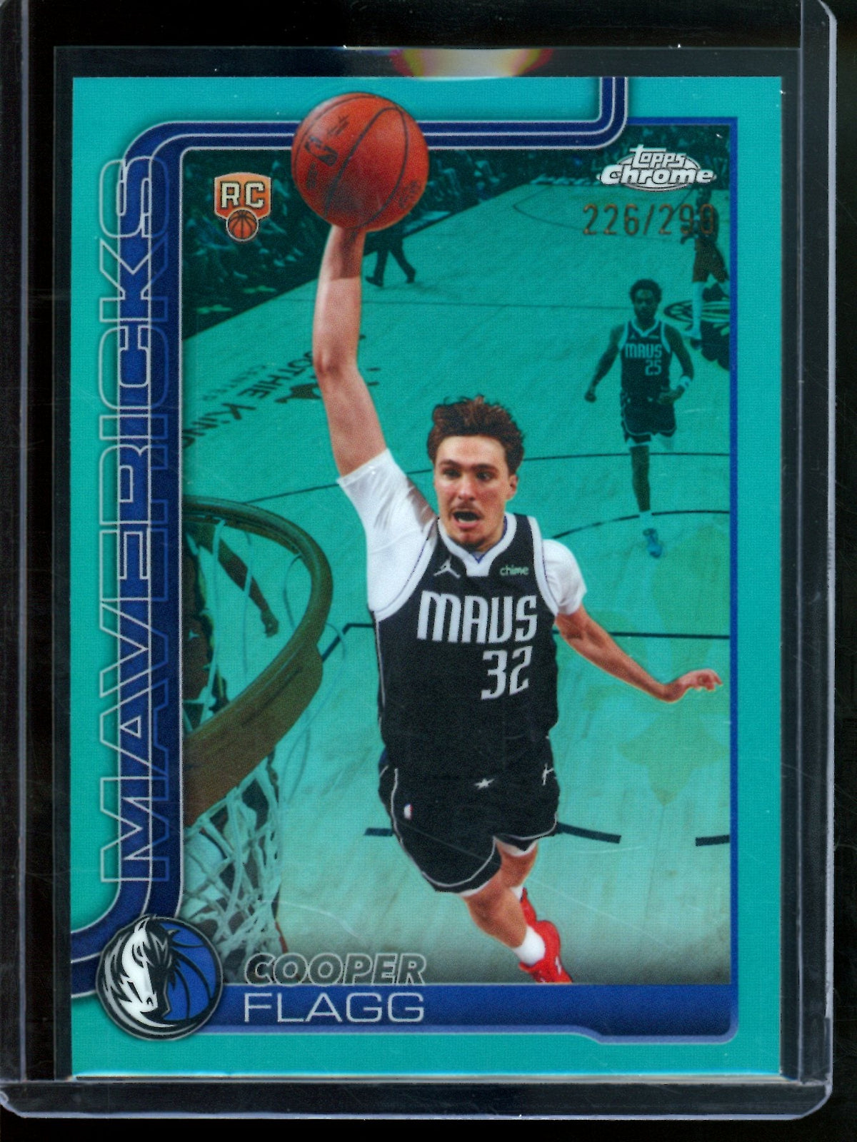 2026 Topps Chrome Update Cooper Flagg Aqua Rookie Refractor /299 Mavericks - Trading Card Market