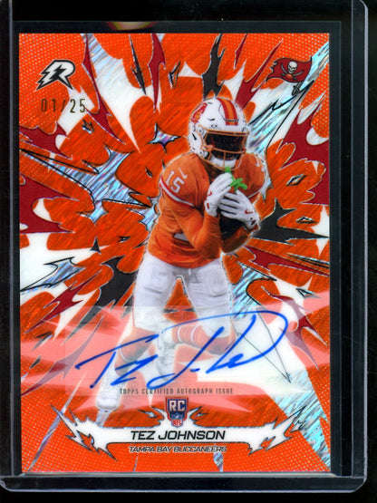 2026 Topps Resurgence Tez Johnson Orange Rookie Autograph /25 Buccaneers - Trading Card Market