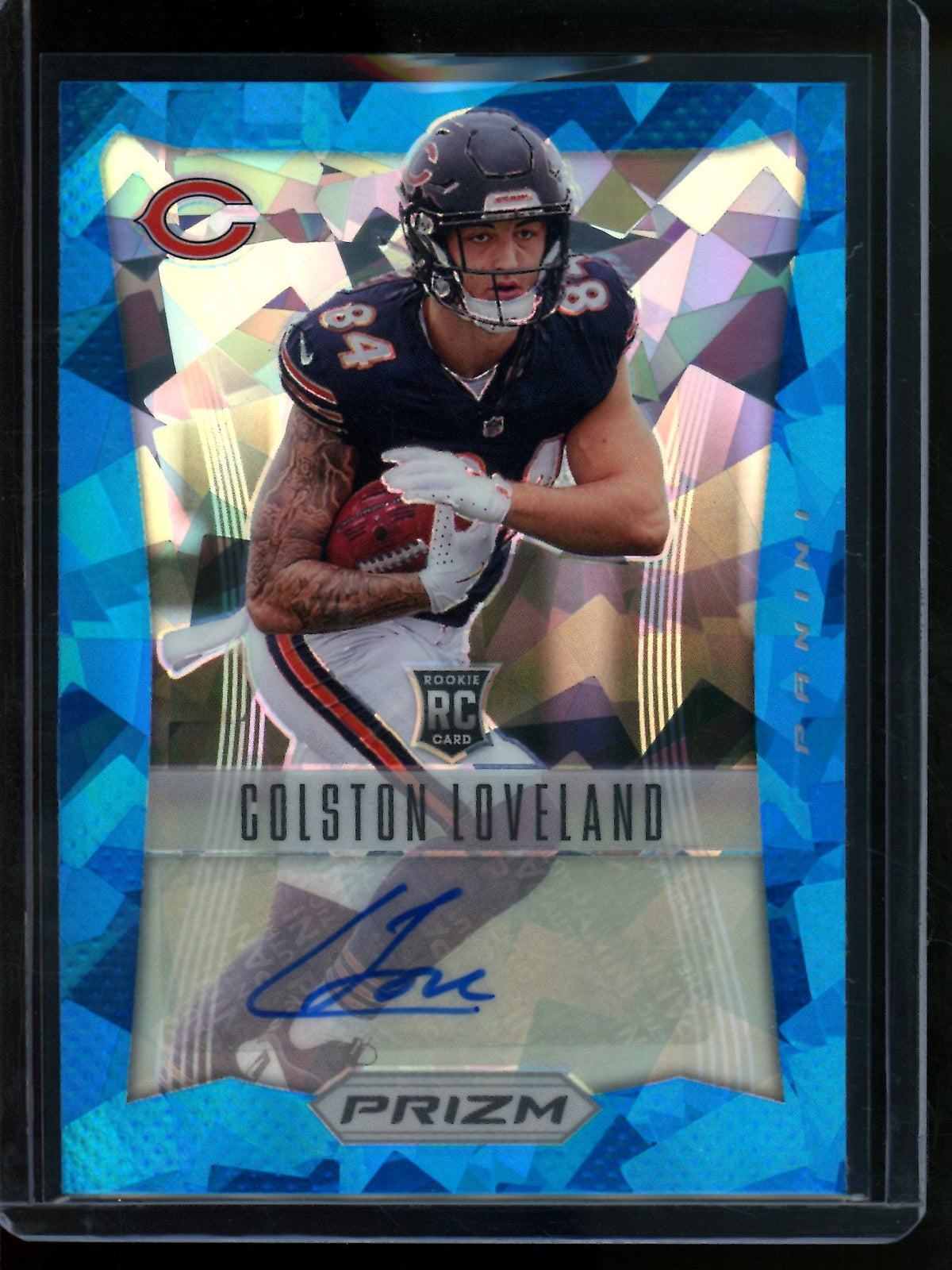 2025 Panini Prizm Colston Loveland Blue Ice Autograph /99 Bears - Trading Card Market