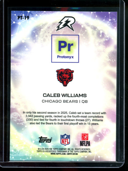 2026 Topps Resurgence Caleb Williams Protonyx Purple Refractor /75 Bears - Trading Card Market