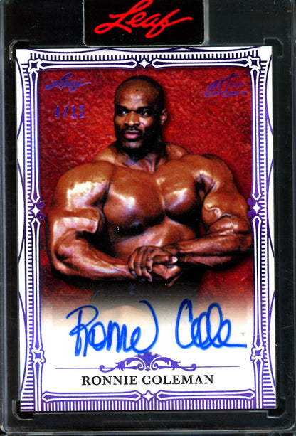 2026 Leaf Art of Sport Ronnie Coleman Encased Autograph /12 - Trading Card Market
