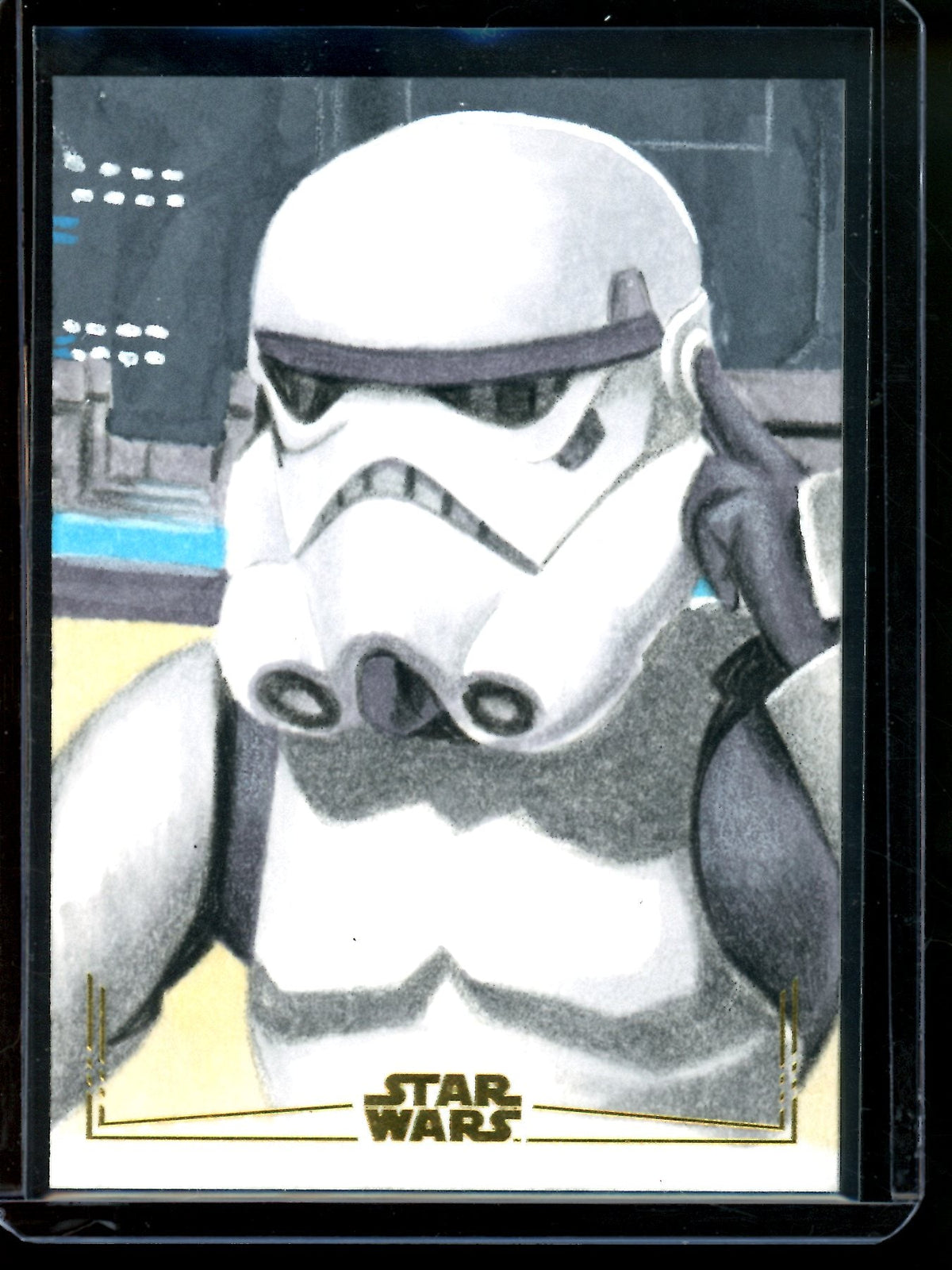 2026 Topps Galaxy Storm Trooper Gold Foil Sketch Card - Matthew Maldonado - Trading Card Market