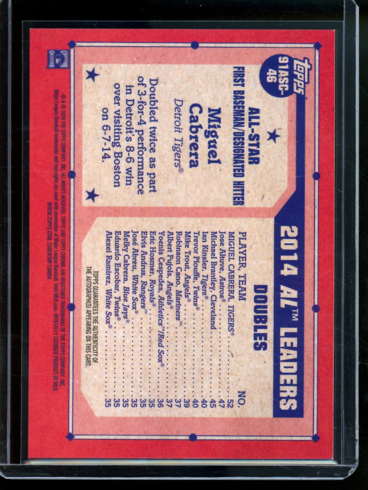 2026 Topps Chrome Miguel Cabrera Mojo All-Star Autograph Gold /50 Tigers - Trading Card Market
