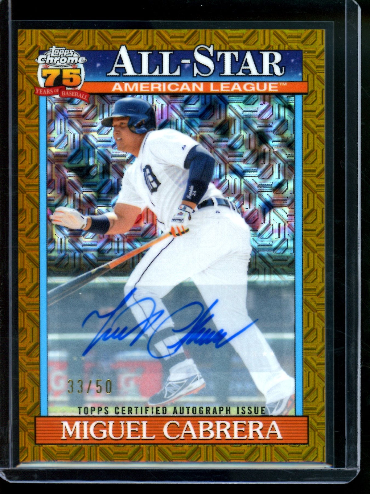 2026 Topps Chrome Miguel Cabrera Mojo All-Star Autograph Gold /50 Tigers - Trading Card Market