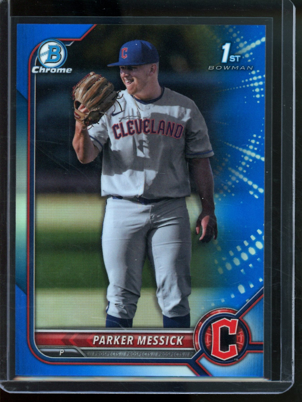 2022 Bowman Chrome Parker Messick 1st Blue Refractor /150 Guardians - Trading Card Market