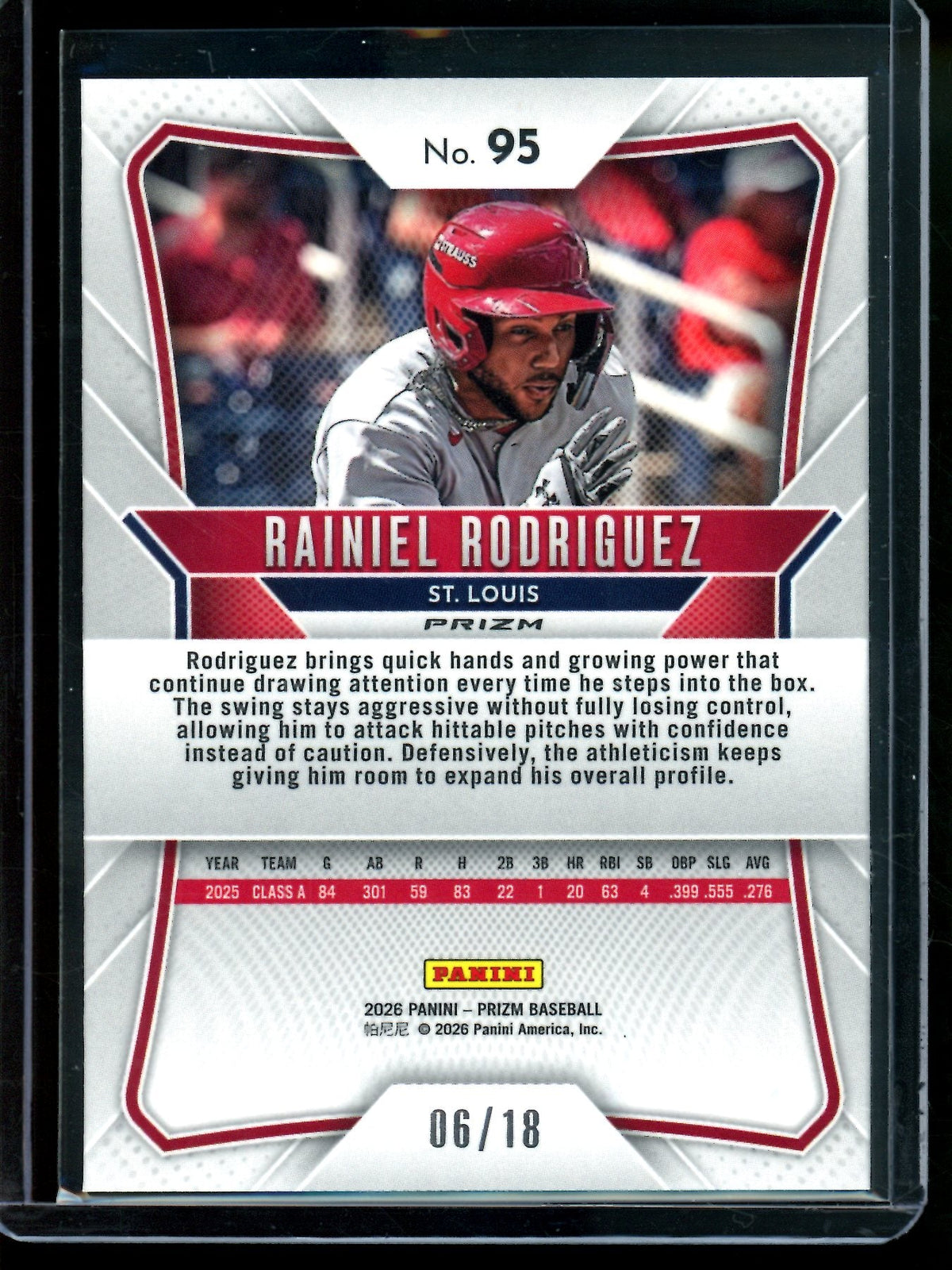 2026 Panini Prizm Rainiel Rodriguez Cherry Blossom Green /18 Cardinals - Trading Card Market