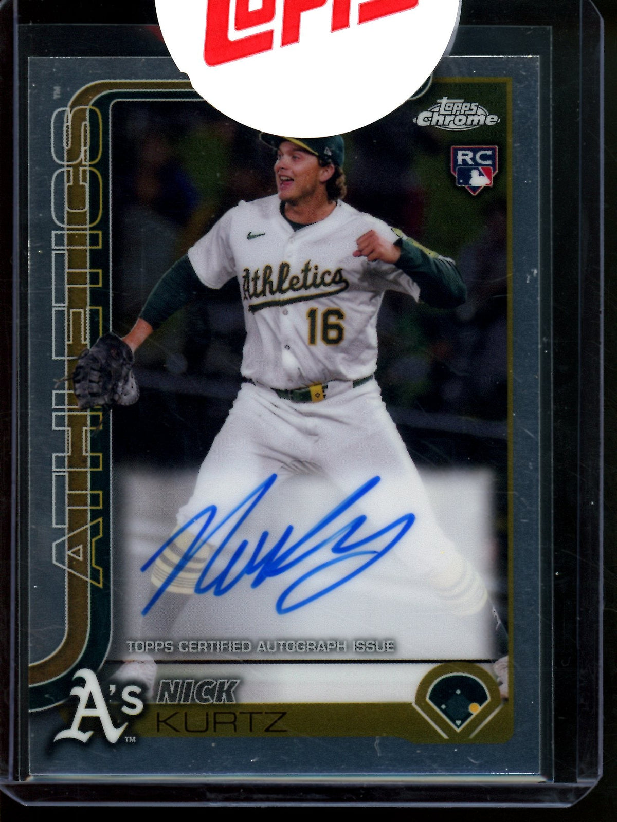 2025 Topps Chrome Nick Kurtz Sealed Rookie Autograph Athletics - Trading Card Market