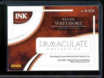 2026 Panini Immaculate Kelsie Whitmore Autograph /25 Bananas - Trading Card Market