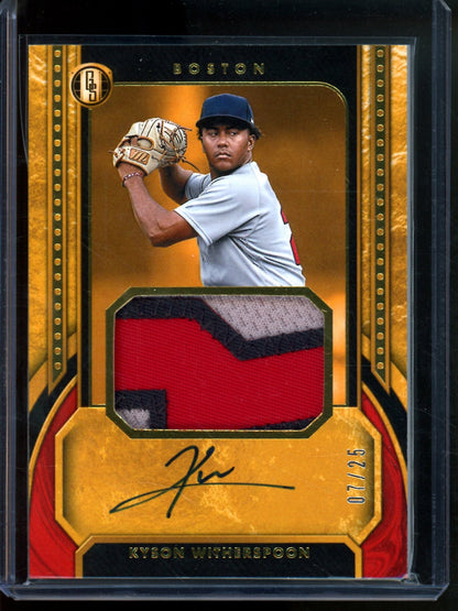 2026 Panini Gold Standard Kyson Witherspoon Patch Autograph /25 Red Sox - Trading Card Market