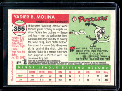 2004 Topps Heritage Yadier Molina Rookie Card Cardinals - Trading Card Market
