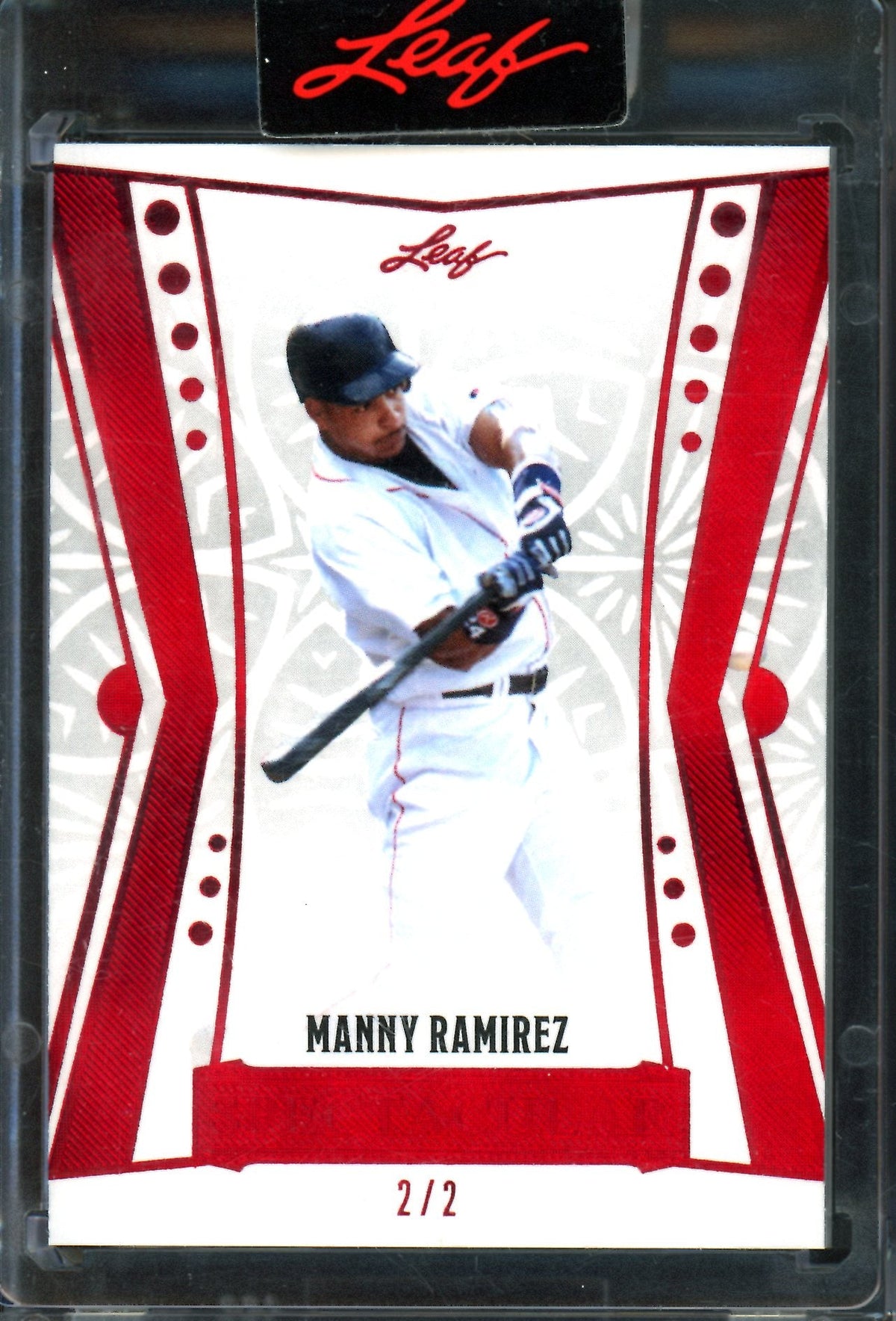 2025 Leaf Spectacular Manny Ramirez Red Encased /2 Red Sox - Trading Card Market