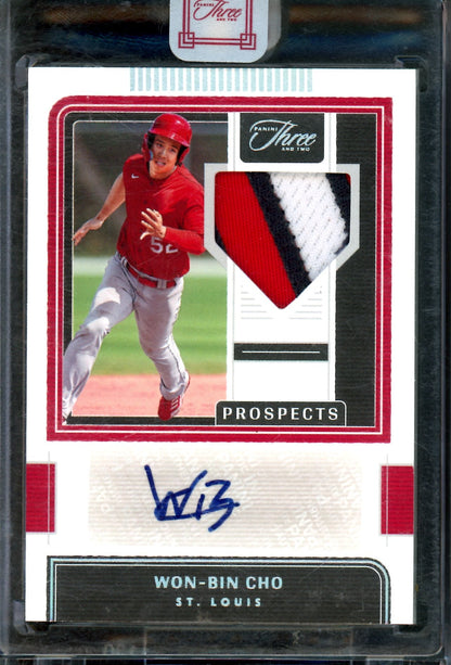 2022 Panini Three and Two Won-Bin Cho Patch Autograph /15 Cardinals - Trading Card Market
