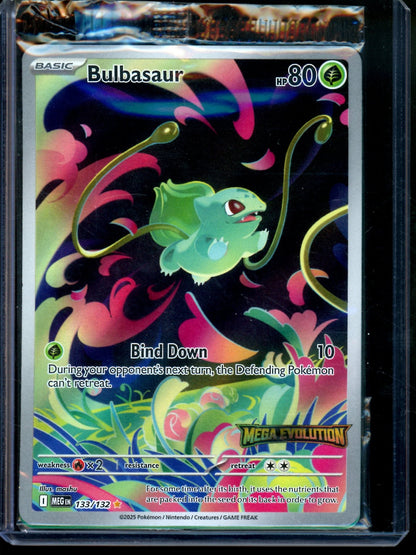2025 Pokemon Mega Evolution Bulbasaur 133/132 Stamped - Trading Card Market