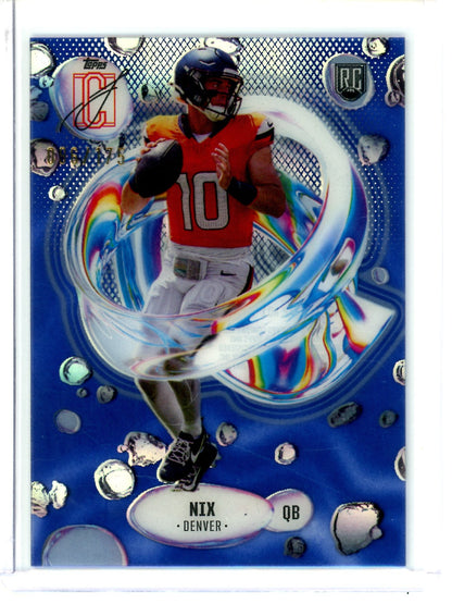 2025 Topps Signature Class Bo Nix Fluidity Rookie Purple /175 Broncos - Trading Card Market