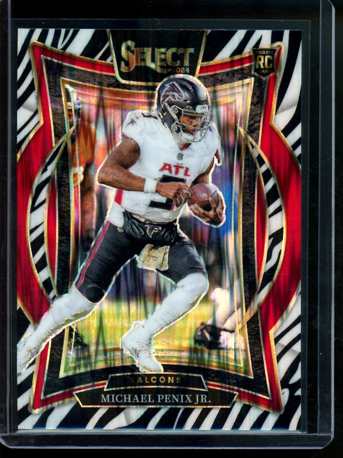 2024 Panini Select Michael Penix Jr. Zebra Rookie SP Falcons - Trading Card Market