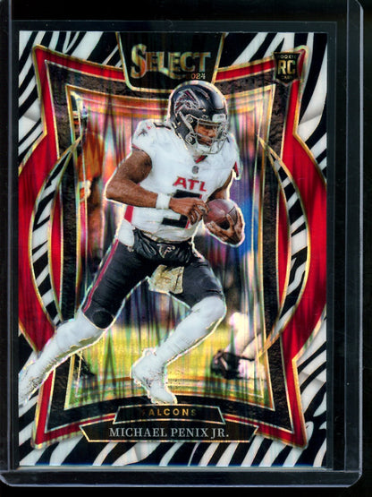 2024 Panini Select Michael Penix Jr. Zebra Rookie SP Falcons - Trading Card Market