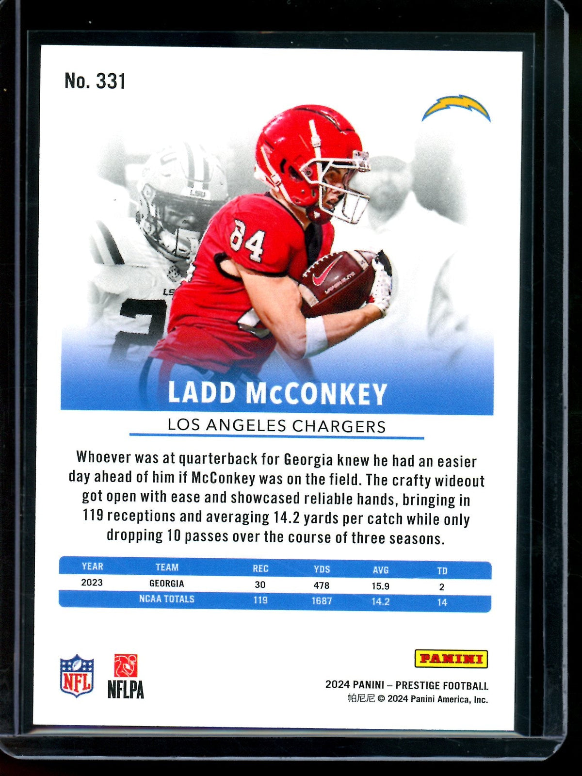 2024 Panini Prestige Ladd McConkey Rookie /75 Chargers - Trading Card Market
