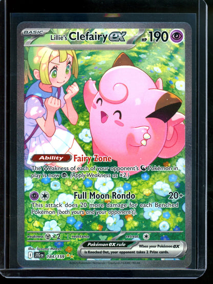 2025 Pokemon Journey Together Lillie's Clefairy EX 184/159