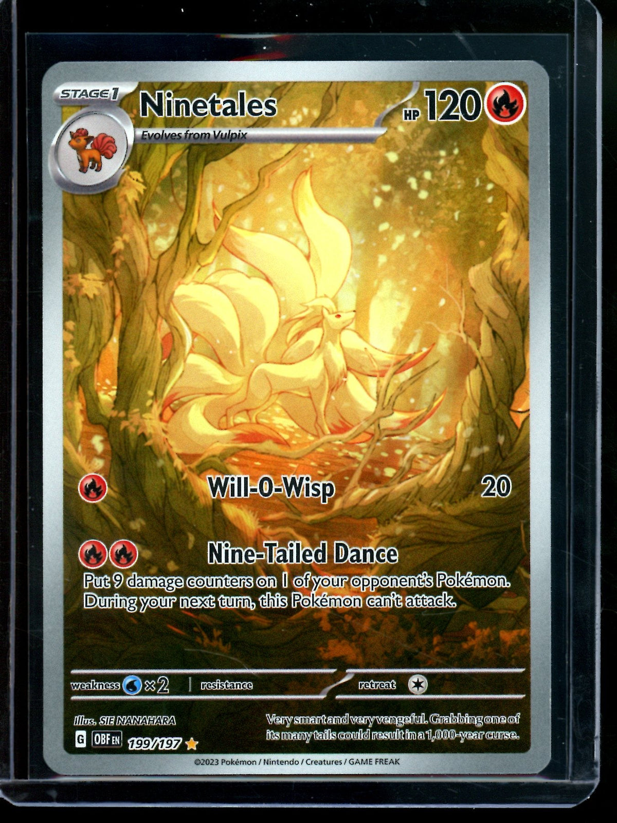 2023 Pokemon Obsidian Flames Ninetales 199/197