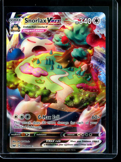 2020 Pokemon Sword and Shield Snorlax VMAX 142/202