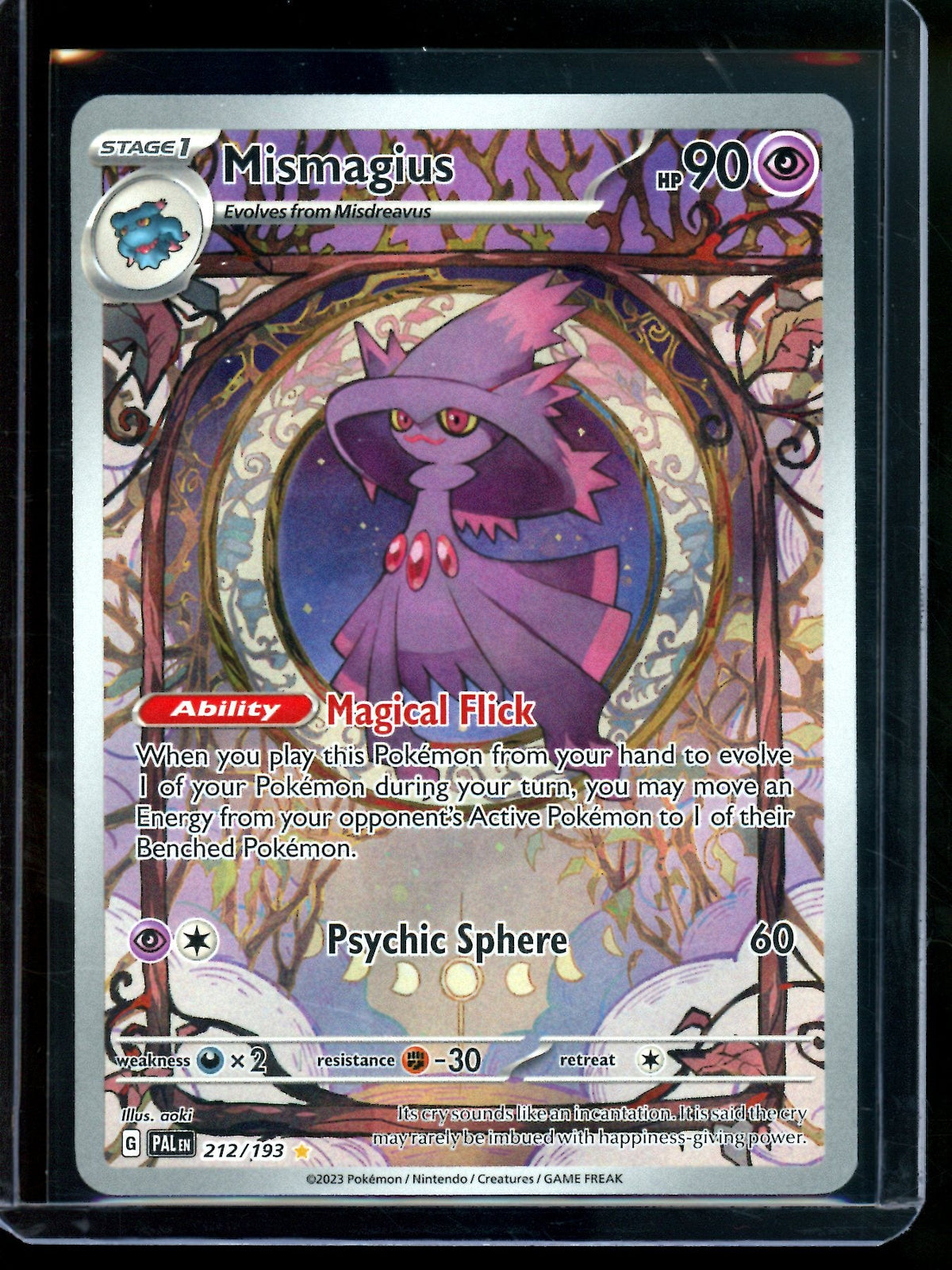 2023 Pokemon Paldea Evolved Mismagius 212/193