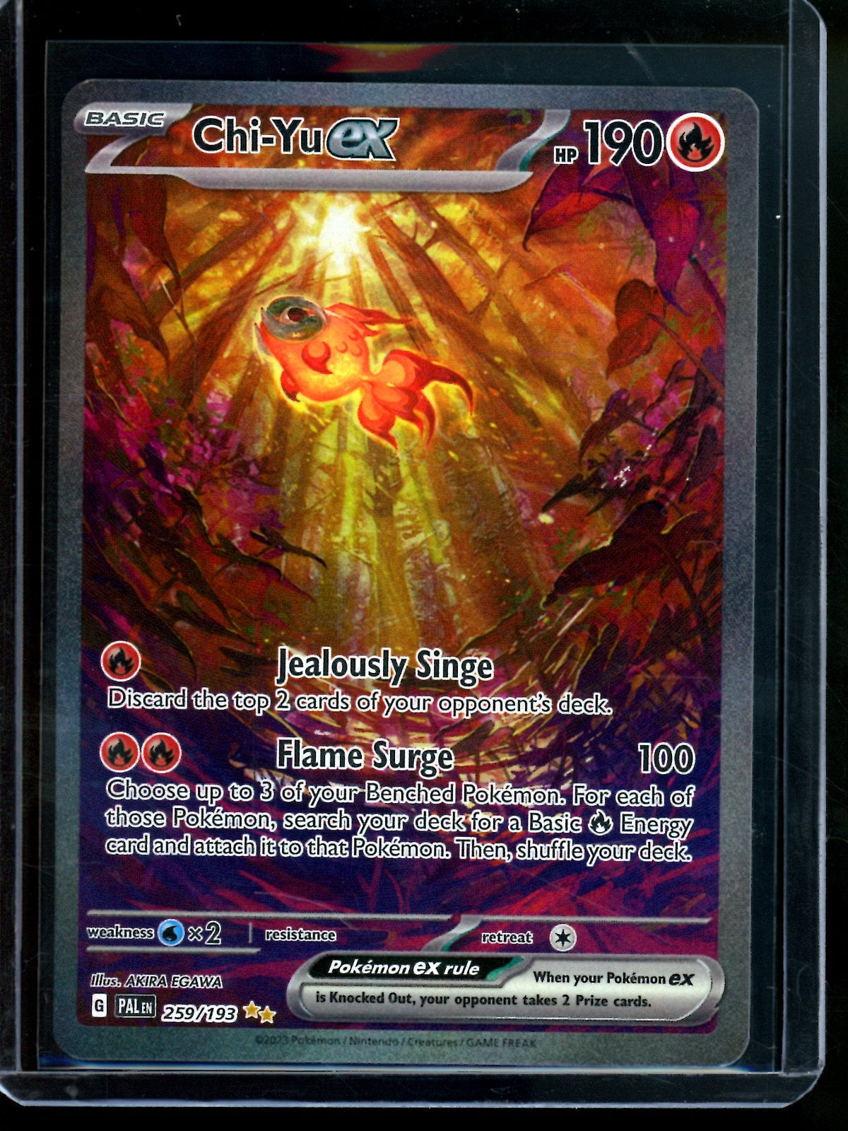 2023 Pokemon Paldea Evolved Chi-Yu EX 256/193