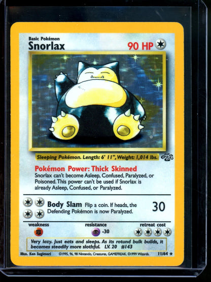 1999 Pokemon Jungle Snorlax Holo 11/64