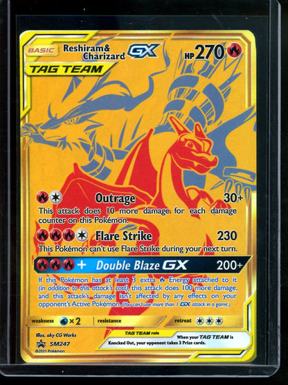 2021 Pokemon Tag Team Reshiram & Charizard SM247 Promo
