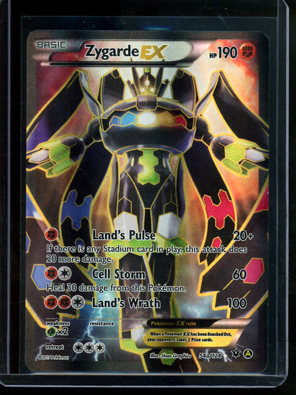 2017 Pokemon Fates Collide Zygarde EX 54a/124