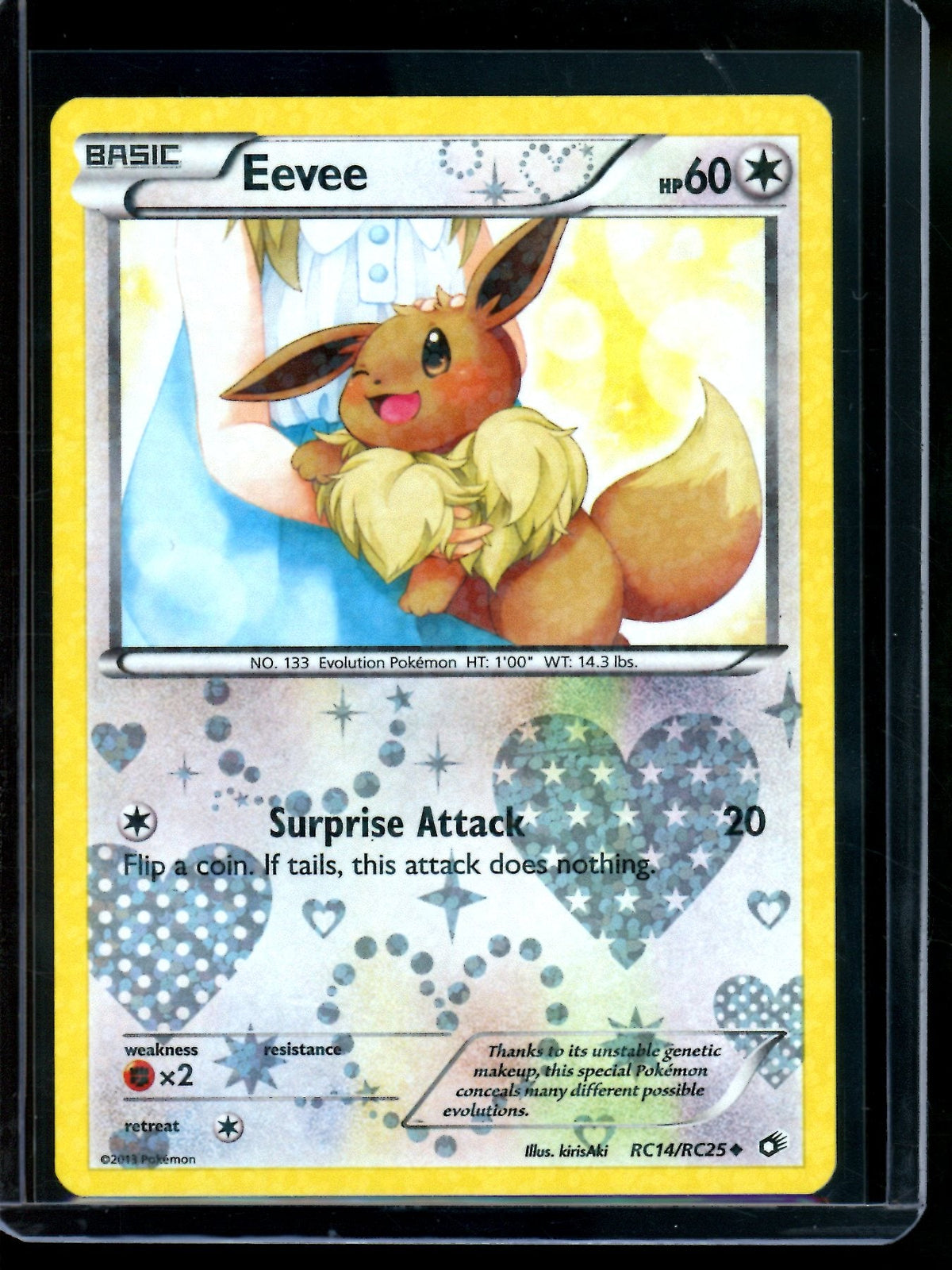 2013 Pokemon Radiant Collection Eevee RC14/RC25